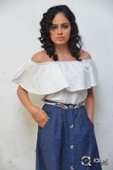 Nandita Swetha at Ekkadiki Pothavu Chinnavada Movie Promotions